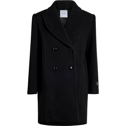 Patou cappotto doppiopetto - nero