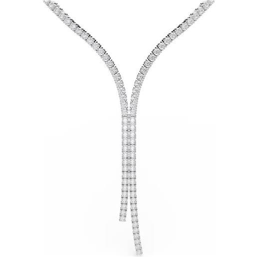 SWAROVSKI collana a y matrix bianco, placcata rodio 5707988