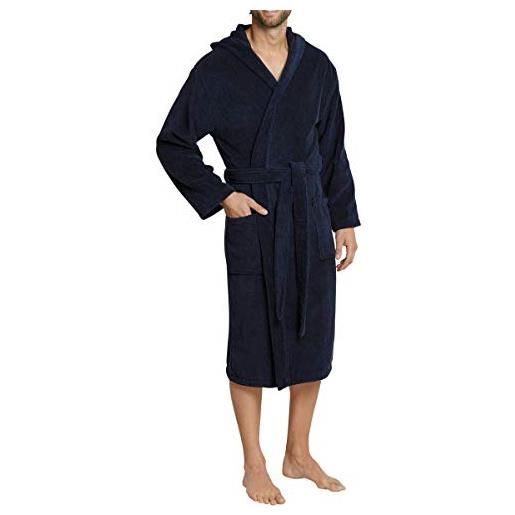 Schiesser - accappatoio, uomo, blu (blau (815-navy)), xl