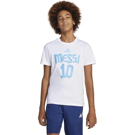 ADIDAS jr messi n&n g tee t-shirt sportiva ragazzo