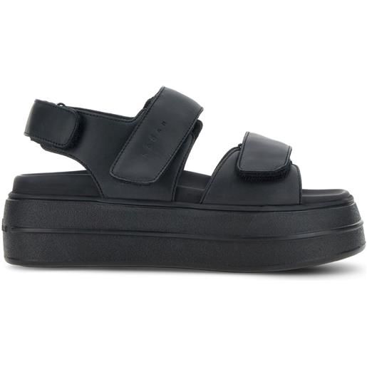 Hogan sandali in pelle - nero