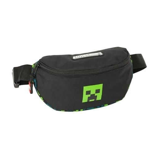 safta minecraft tnt - marsupio per bambini, ideale per giovani e bambini di diverse età, comodo e versatile, qualità e resistenza, 23 x 9 x 14 cm, multicolore, m, casual