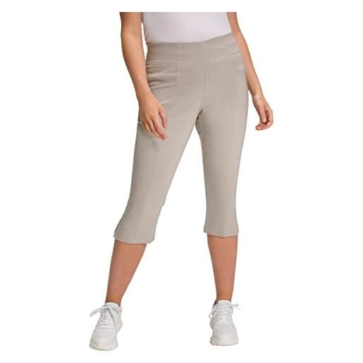 Ulla Popken bengalin-capri pantaloni, blauschwarz, 56w / 32l donna