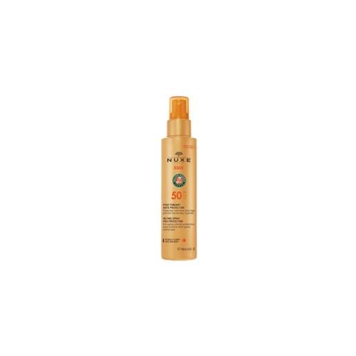 NUXE lab. Nuxe italia socio un. Nuxe sun spray fondant haute protection spf50 visage et corps 150 ml