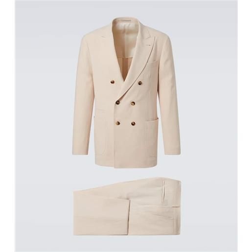 Brunello Cucinelli abito doppiopetto in lino