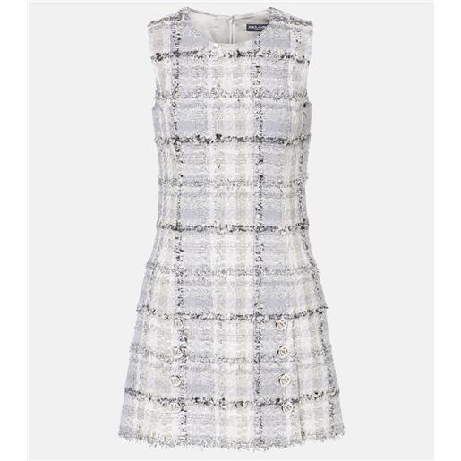 Dolce&Gabbana abito corto in tweed con lamã©