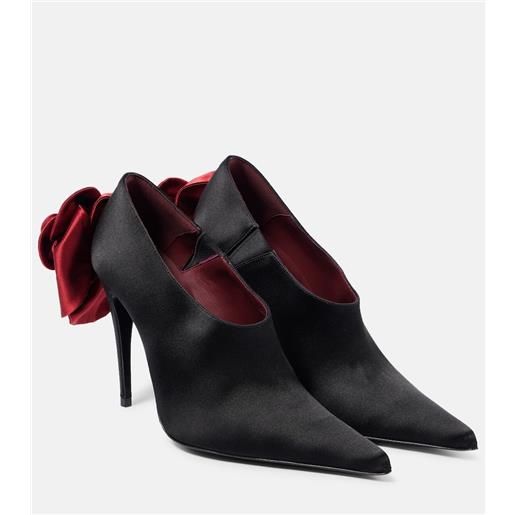 Magda Butrym pumps in raso con applicazione floreale