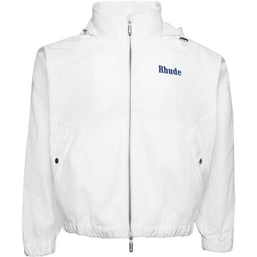 RHUDE giacca sportiva con stampa - bianco