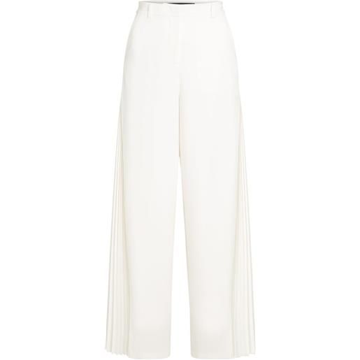 Karl Lagerfeld pantaloni plissettati karl studio - bianco