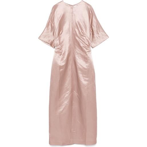 LouLou de Saison abito midi con arricciatura - rosa