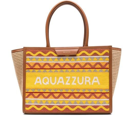 Aquazzura borsa tote aqz - marrone