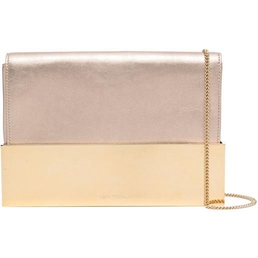 Aquazzura clutch muse - oro