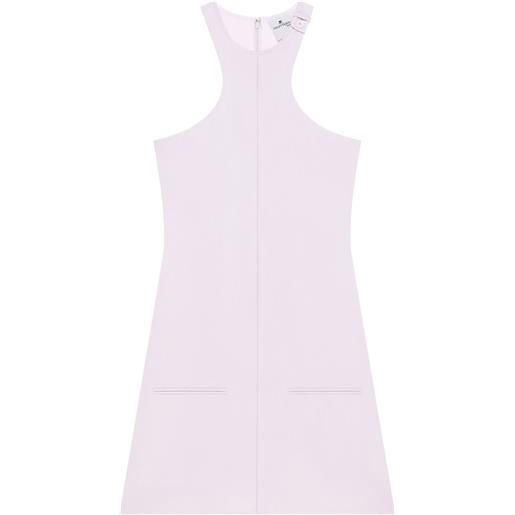 Courrèges abito svasato smanicato - rosa