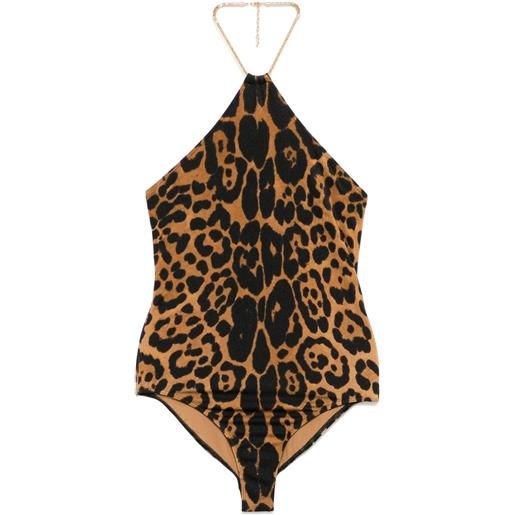 TOM FORD costume intero leopardato - marrone