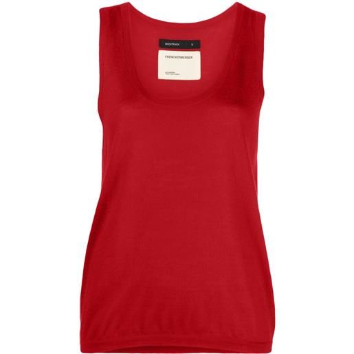 Frenckenberger top smanicato - rosso