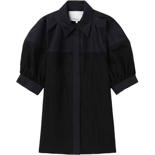 3.1 Phillip Lim camicia bicolore - nero