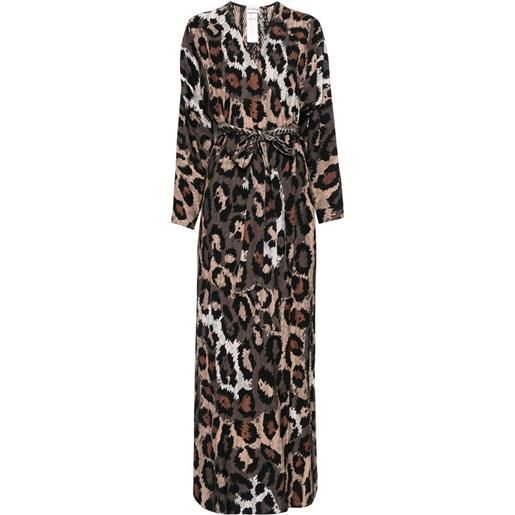 DVF Diane von Furstenberg abito babette lungo - nero
