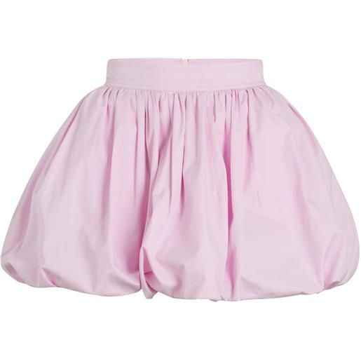 Patou minigonna a palloncino in popeline - rosa