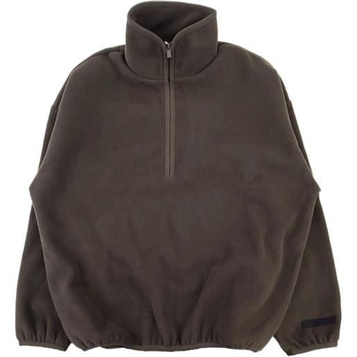 FEAR OF GOD ESSENTIALS felpa con applicazione logo - marrone