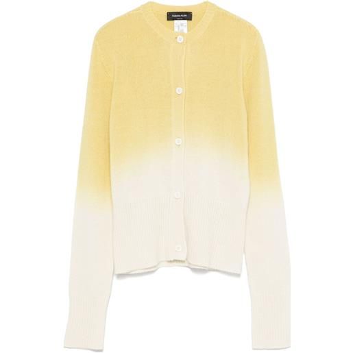 Fabiana Filippi cardigan con effetto schiarito - giallo