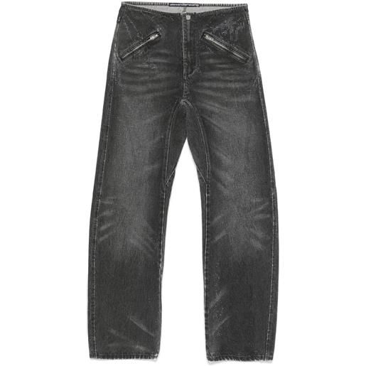 Alexander Wang jeans moto - grigio