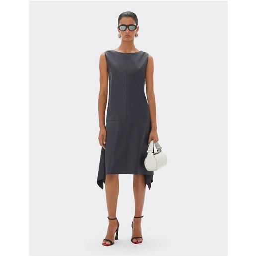 Ferrari abito midi in nappa - female abiti navy 36