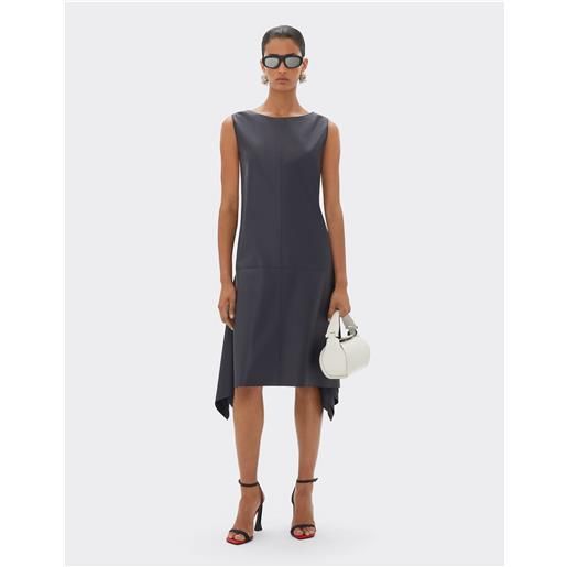Ferrari abito midi in nappa - female abiti navy 42