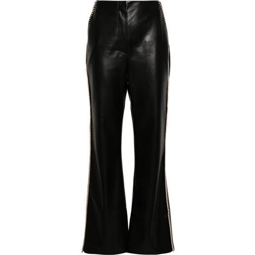 Nanushka pantaloni manola sartoriali - nero