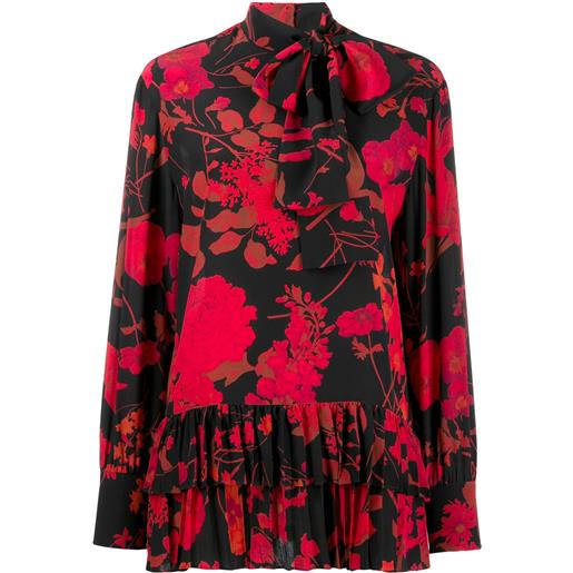 Valentino Garavani blusa a fiori - nero