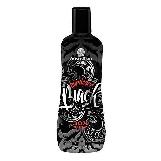 Australian Gold hardcore black 30x lozione abbronzante, 250 ml