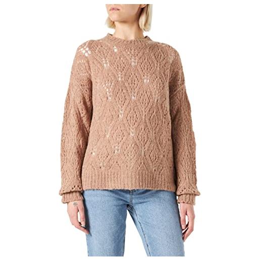 United Colors of Benetton maglione 1168d1034 donna, grigio talpa 7k3, l
