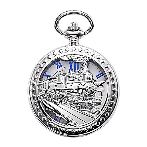 Orologio Taschino Bronzo Quarzo Orologio Da Taschino Al Quarzo Con - Foto 4