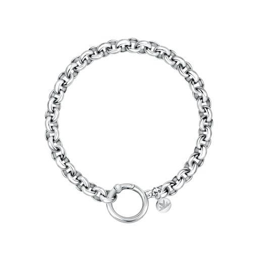 Morellato drops bracciale donna in acciaio, cristalli - scz1152