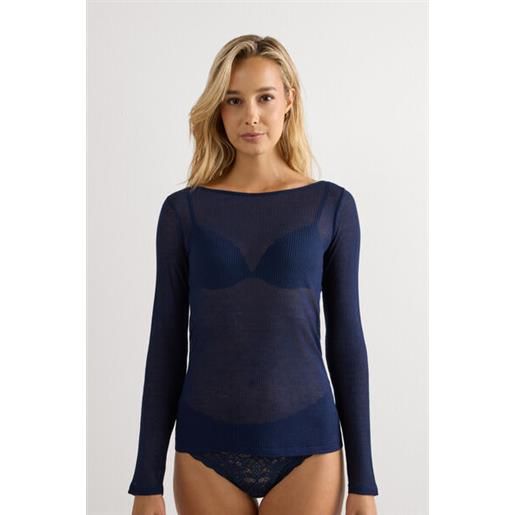 Intimissimi maglia manica lunga ultranatural with cashmere blu