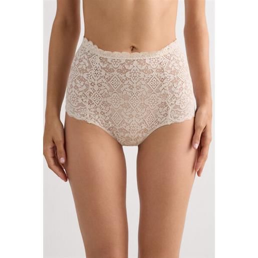 Intimissimi culotte vita alta in pizzo naturale