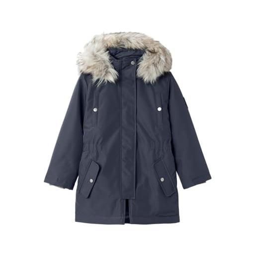 NAME IT nkfmilla parka jacket long noos giacchetto imbottito, dark sapphire, 146 bambina