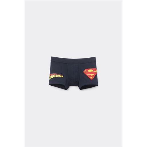 Intimissimi boxer bambino cotone superior stampa dc comics superman blu