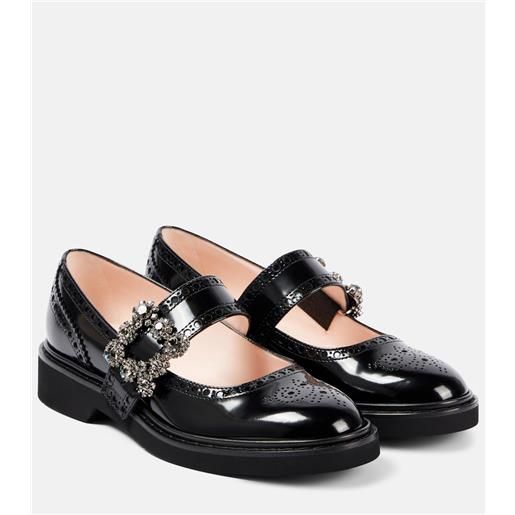 Roger Vivier ballerine vivâ rangers in vernice