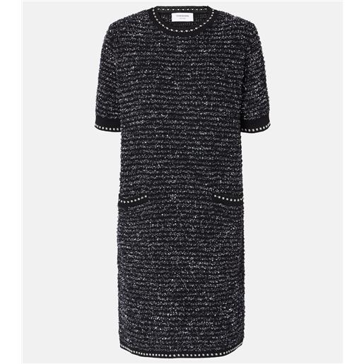 Thom Browne abito corto in tweed di misto cotone