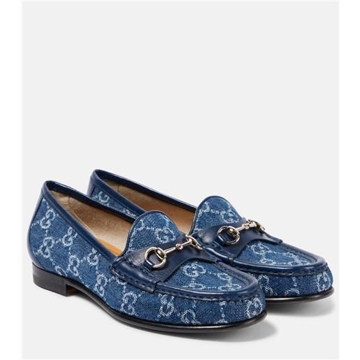 Gucci mocassini horsebit 1953 gg in denim
