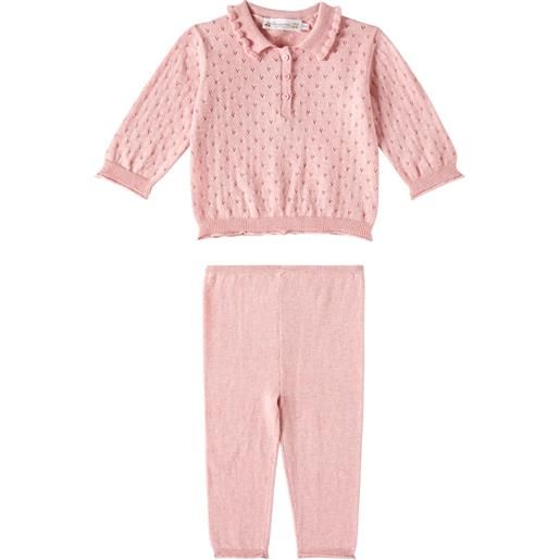 Bonpoint baby - top e pantaloni eliette in maglia