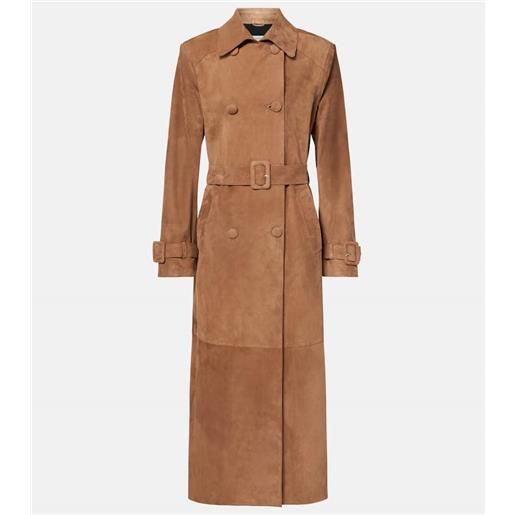 Nour Hammour trench tate in suede