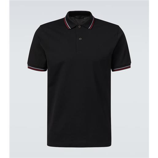 Prada polo in piquã© di cotone