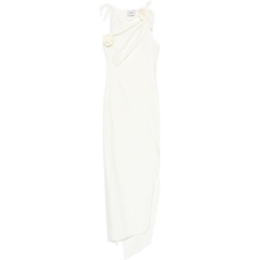 Coperni abito lungo asimmetrico - bianco