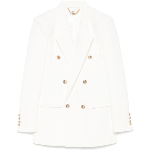 Elisabetta Franchi blazer in crêpe - bianco