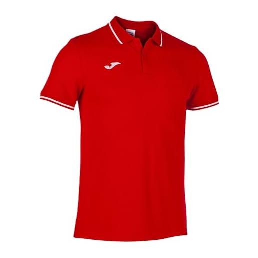 Joma polo comfort ii, unisex - adulto, rosso, 3xs