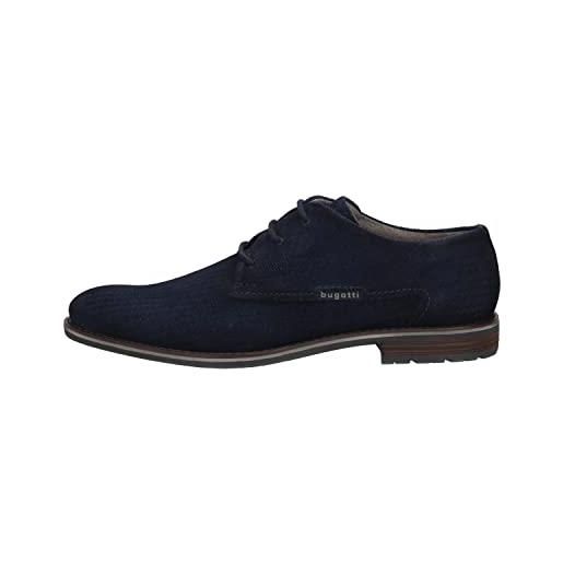 bugatti zanerio, derby uomo, blu scuro, 44 eu