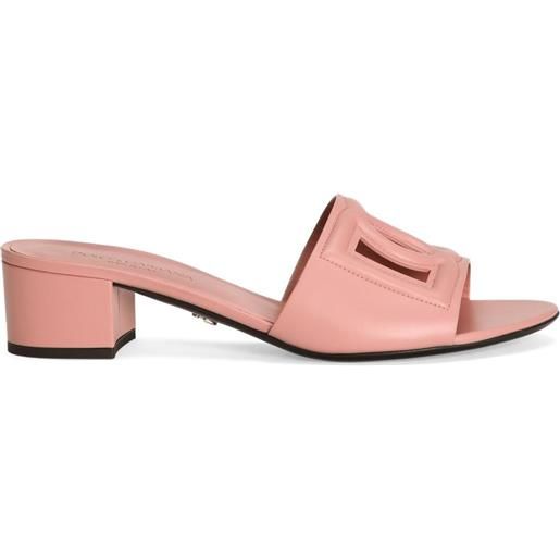Dolce & Gabbana sandali dna bianca 40mm - rosa