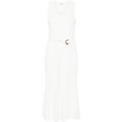 Wales Bonner abito midi dusk - bianco