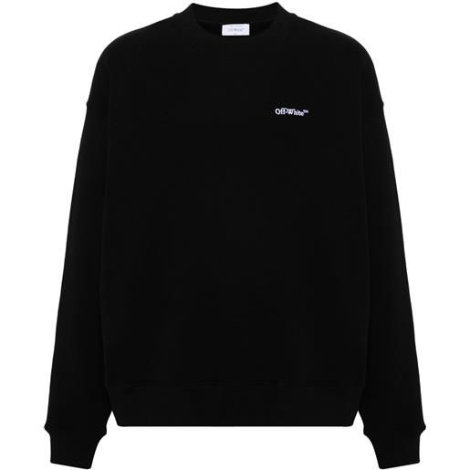 Off-White felpa con ricamo - nero